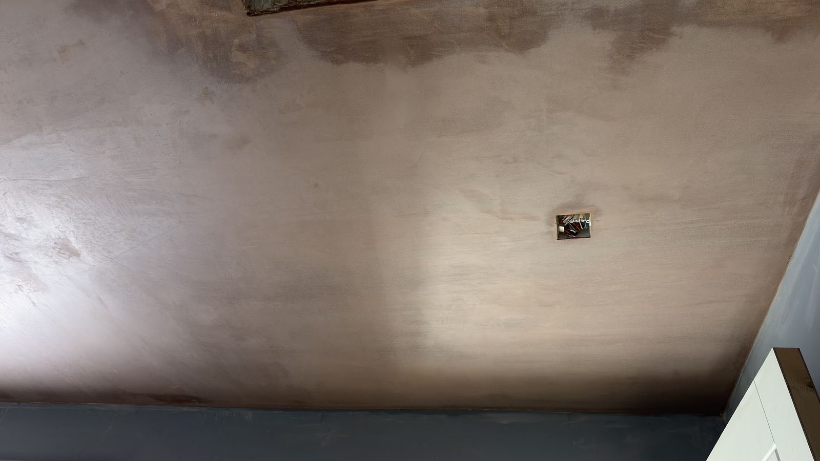 Wall freshly skimmed